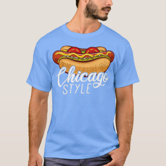 T-shirt Chicago Style HOT DOG cadeau Hotdog Premium