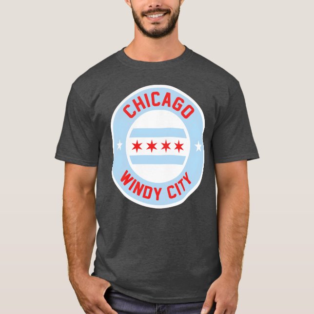 T-shirt Chicago Ville Ventée (Devant)
