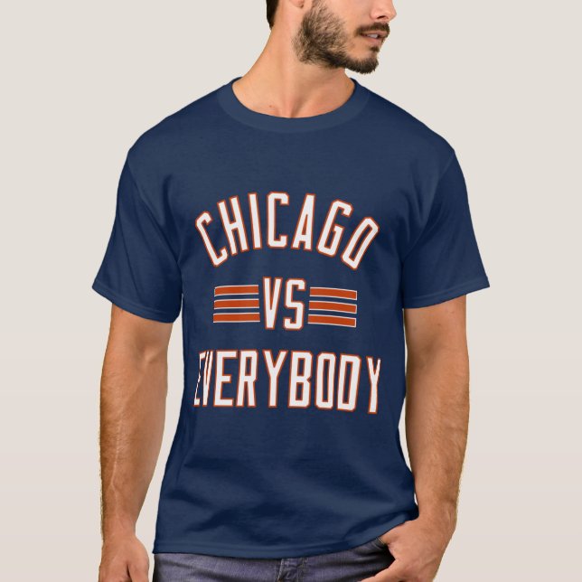T-SHIRT CHICAGO -VS- TOUT LE MONDE (Devant)
