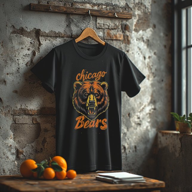 T-shirt chicago Wild Bear, Vintage Grizzly Graphic (Créateur téléchargé)
