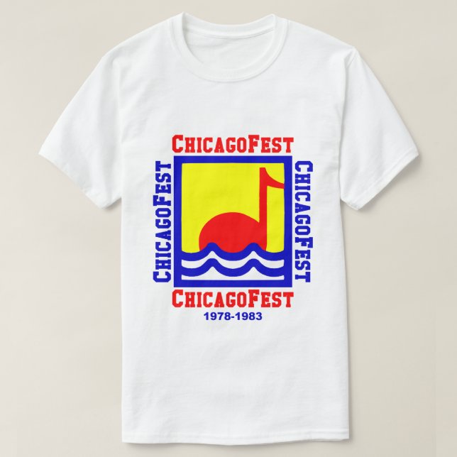 T-shirt ChicagoFest, Chicago IL (1978-1983) (Design devant)