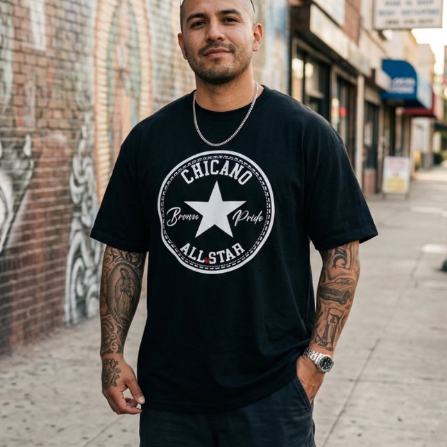 T-shirt Chicano All Star Brown Pride (Créateur téléchargé)
