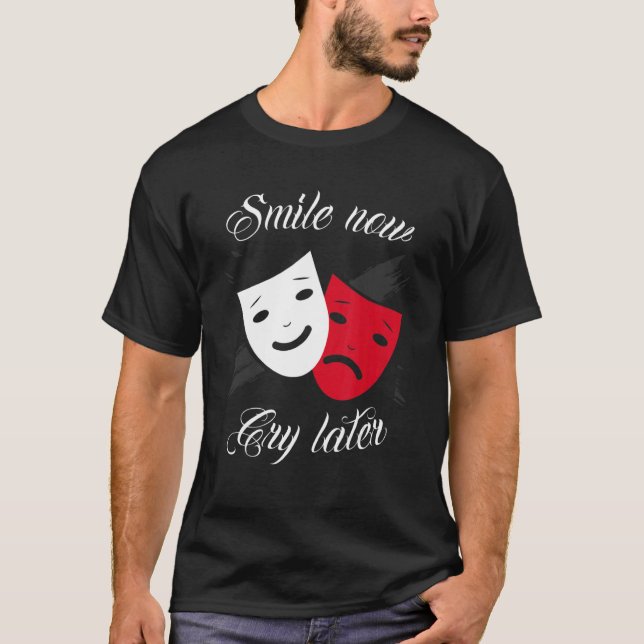 T-shirt Chicano and chicana for Smile Now Cry Later (Devant)