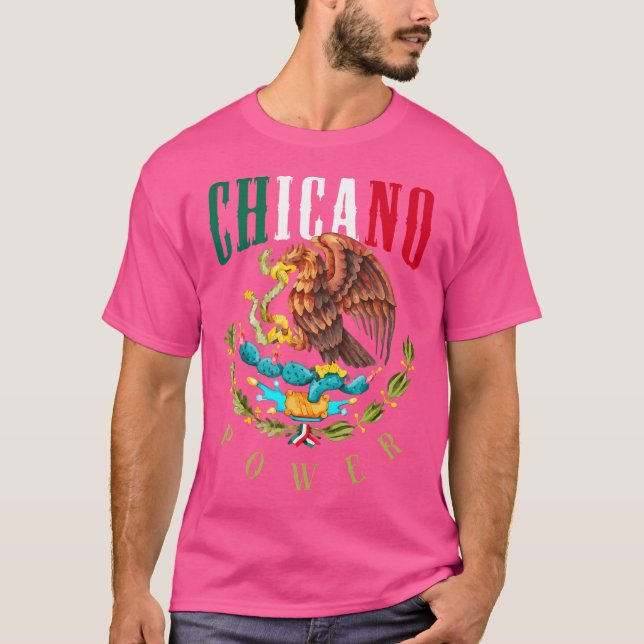 T-shirt Chicano Et Chicana Pour Chicano Power (Devant)