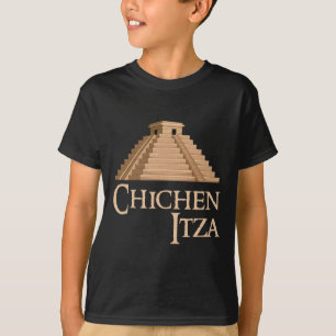 T-shirt Chichen Itza et pyramide pour l'été archéologique