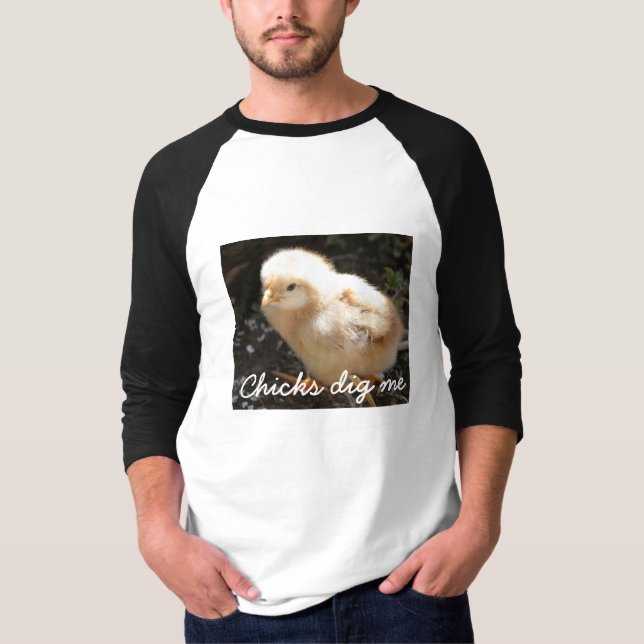 T-shirt Chick04, poussins me creusent (Devant)