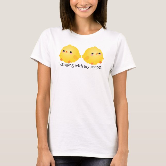 T-shirt Chick, accroché à mes yeux (Devant)