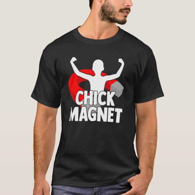 T-shirt Chick Aimant Handsome Homme Corps (Devant)
