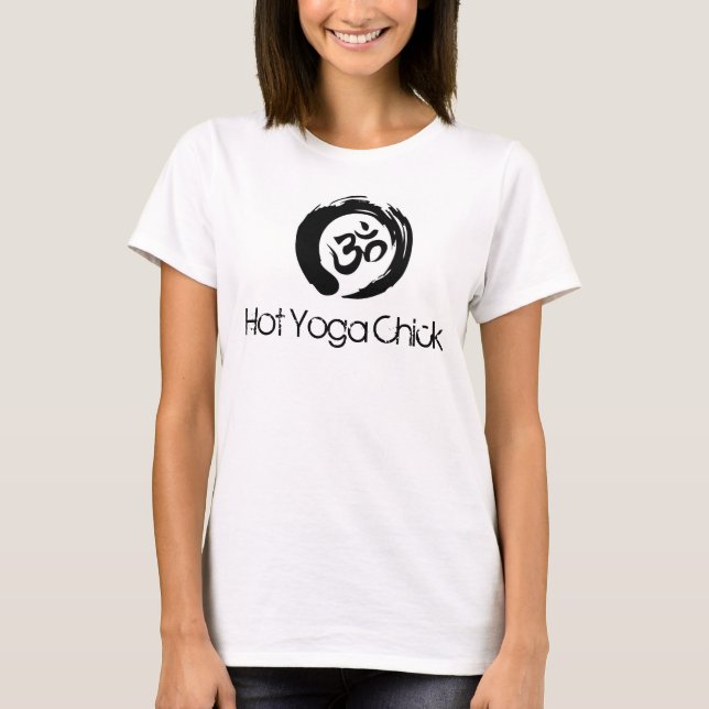 T-shirt Chick au yoga chaud (Devant)