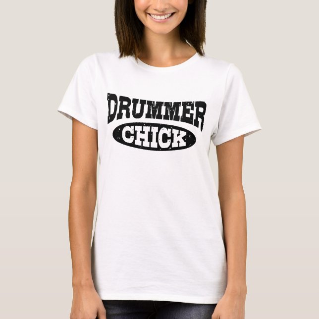 T-shirt Chick batteur (Devant)
