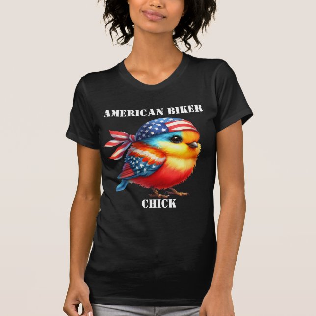 T-SHIRT CHICK BIKER (Devant)