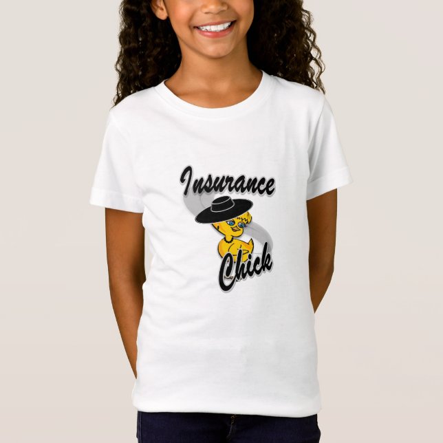 T-Shirt Chick d'assurance #4 (Devant)
