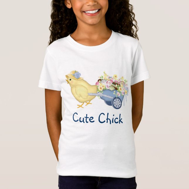 T-Shirt Chick et panier (Devant)