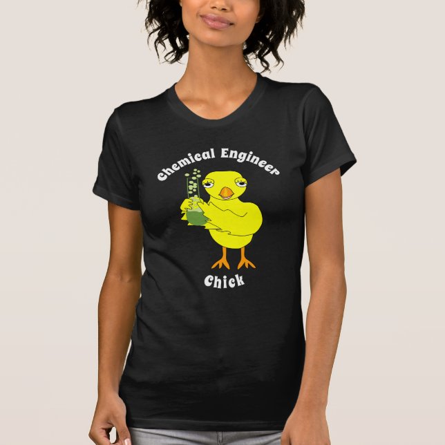 T-shirt Chick, ingénieur chimique (Devant)