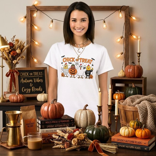T-shirt Chick Or Treat Halloween (Créateur téléchargé)