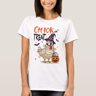 T-shirt Chick or Treat - Halloween Mummy Chicken