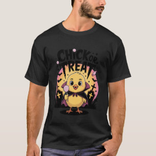 T-shirt Chick or Treat Vampire Effrayant Drôle d'Halloween
