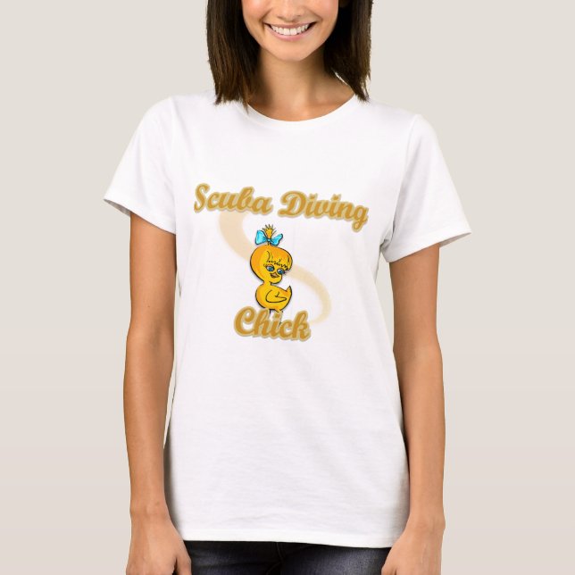 T-shirt Chick plongée sous-marine (Devant)