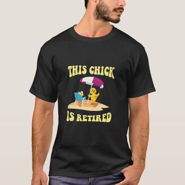 T-shirt Chick retraité (Devant)