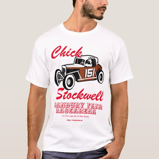 T-shirt Chick Stockwell Old Time Race Car Racearena T-shir (Devant)