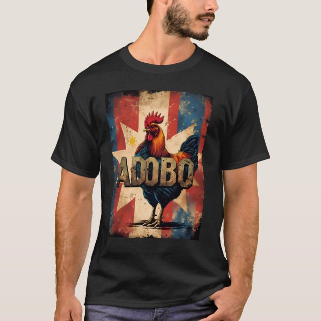 T-Shirt Chicken Adobo Philippines - Fierté Pinoy (Devant)