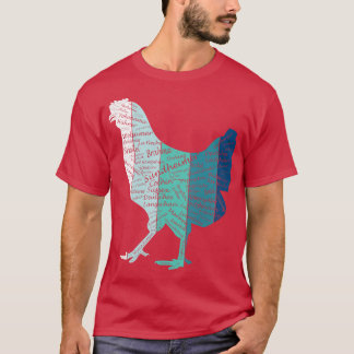 T-shirt Chicken Breeds Chicken Breeding Rooster Hen Chick 