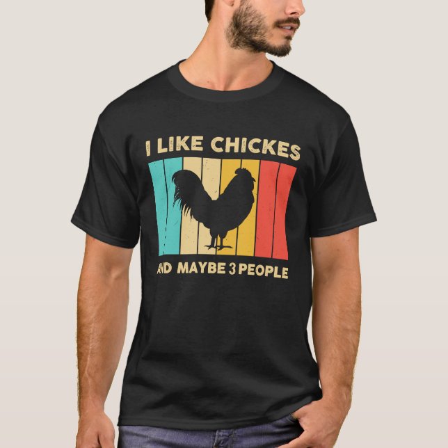 T-shirt Chicken  Chicken  Women Men Farmer (Devant)