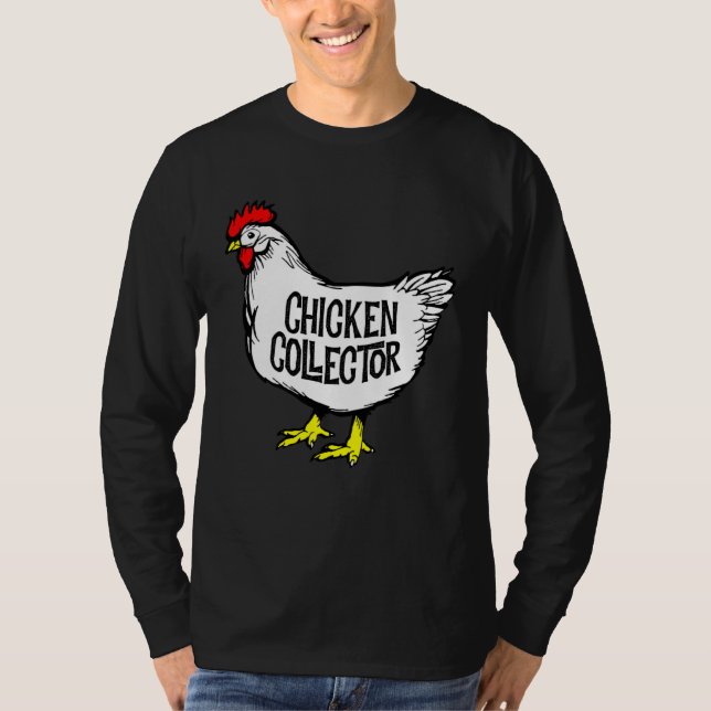 T-shirt Chicken Collector Backyard Farm Clucking Hen Graph (Devant)