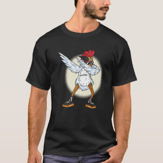 T-shirt Chicken Dabbing  Chickens Farm Farmer Dab Dance