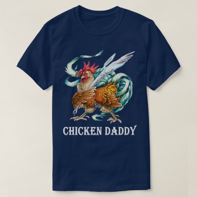 T-shirt Chicken Daddy Chicken Dad Farmer Poultry Farmer  (Design devant)