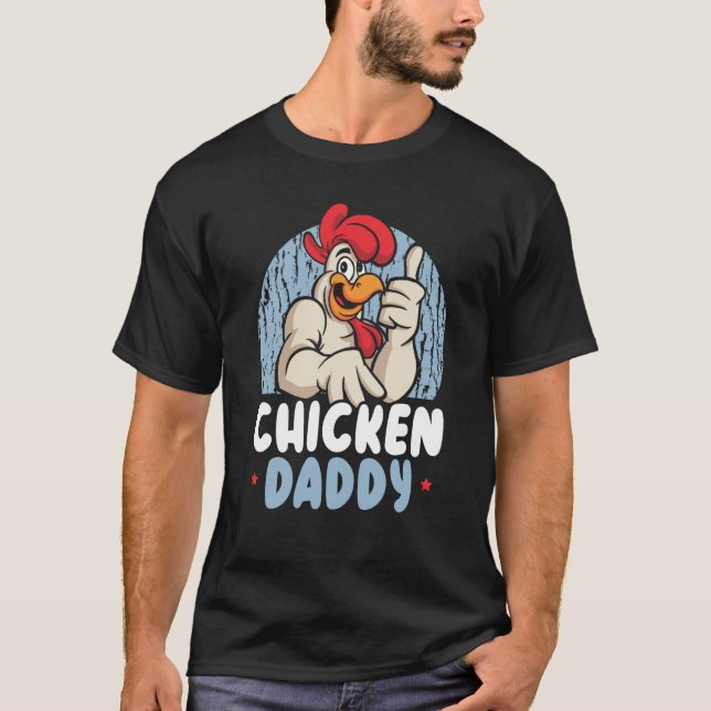 T-shirt Chicken Daddy Farmer Chicken Whisper Farm Animal P (Devant)