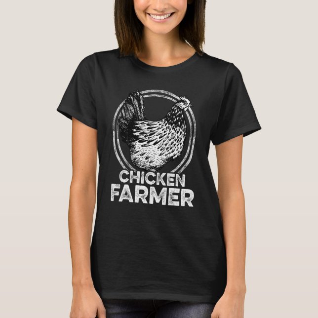 T-shirt Chicken Farmer Agriculture Agriculteur Farmer Farm (Devant)
