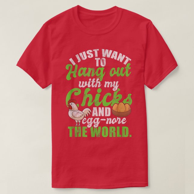 T-shirt Chicken Farmer Grower Backyard Flock Egg Hen  (Design devant)