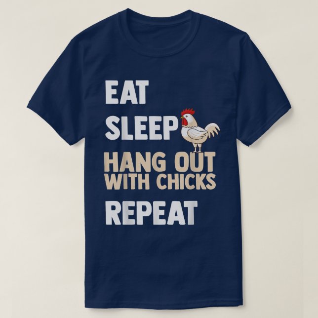 T-shirt Chicken Farmer Grower Backyard Flock Egg Hen  (Design devant)