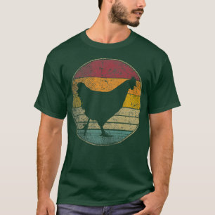 T-shirt Chicken Hen Rooster Farm Fermier Bird Cadeau Retro