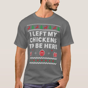 T-shirt Chicken Lover Laid Noël Chicken Farmer