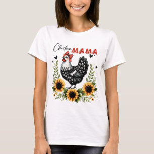 T-shirt Chicken Mama Retro Chicken Farmer