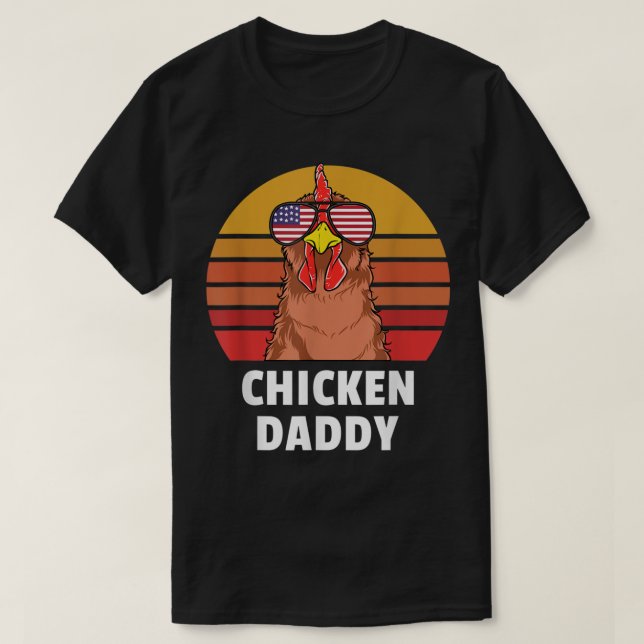 T-shirt Chicken Meilleur cluckin papa (Design devant)