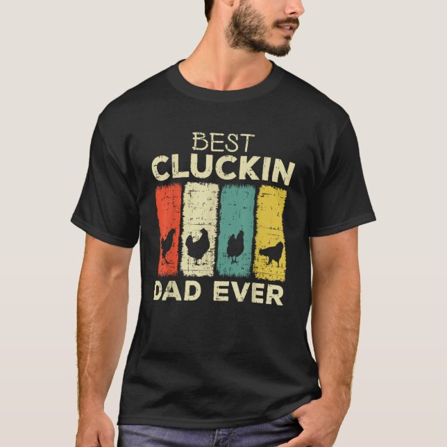 T-shirt Chicken Meilleur cluckin papa (Devant)