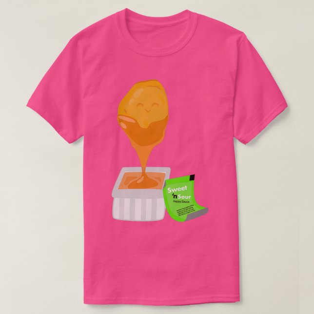 T-shirt Chicken nugget sweet n sour sauce  (Design devant)