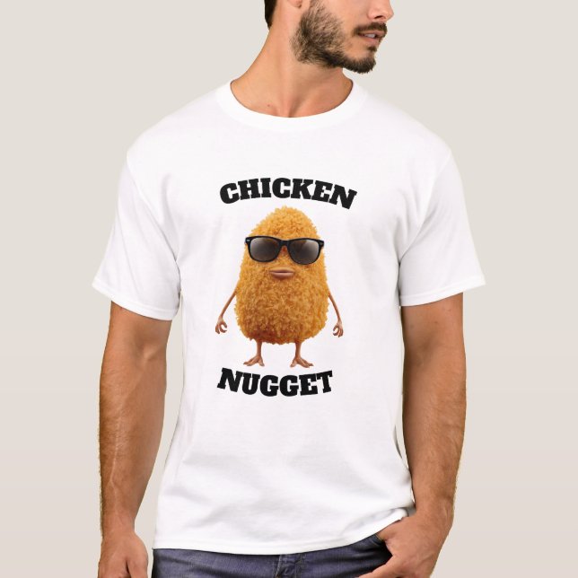 T-shirt Chicken Nugget Wearing Sunglasses Cool t shirt (Devant)