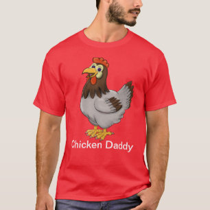 T-shirt Chicken Papa T Chemise