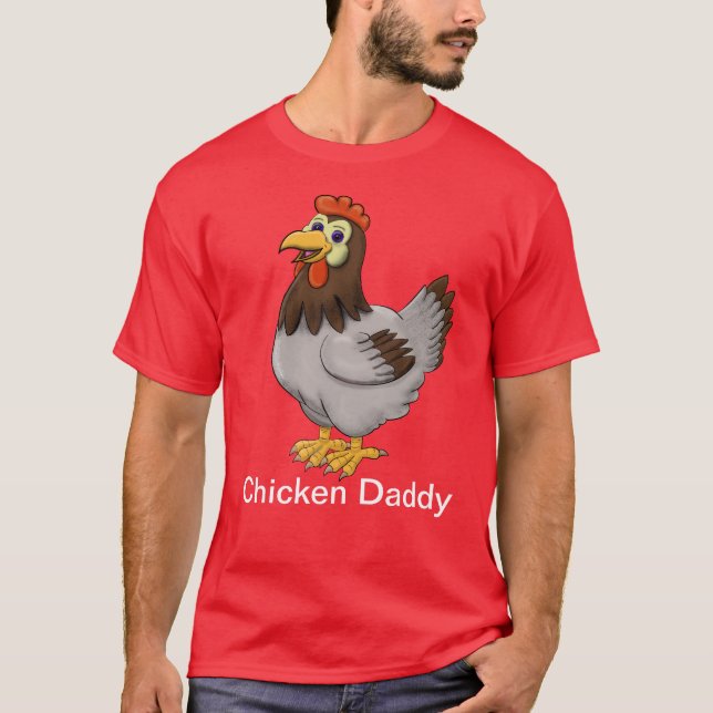 T-shirt Chicken Papa T Chemise (Devant)