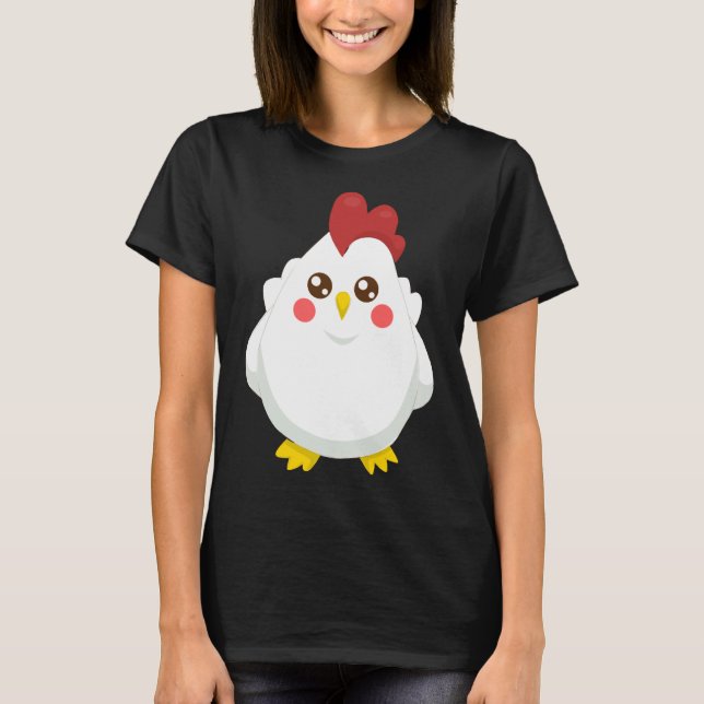T-shirt chicken pattern   (Devant)