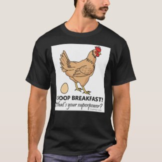 T-shirt Chicken Poops Breakfast Funny Design  Essential T-