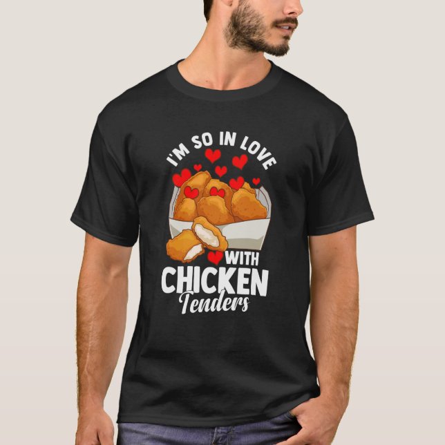 T-shirt Chicken Tenders Valentine's Day (Devant)