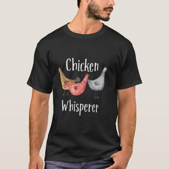 T-shirt Chicken Whisperer Design Pour Hommes Femmes Garçon (Devant)
