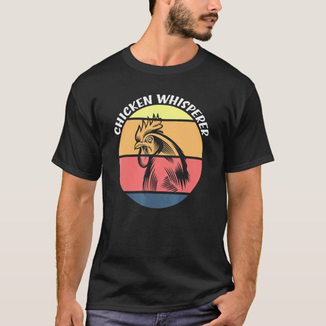 T-shirt Chicken Whisperer Rooster Farm Animal Farmer Retro (Devant)