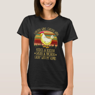T-shirt Chicken Wing Chicken Wing Hot Dog Bologna Virale D