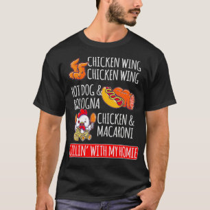 T-shirt Chicken Wing Chicken Wing Hot Dog Et Bologne1